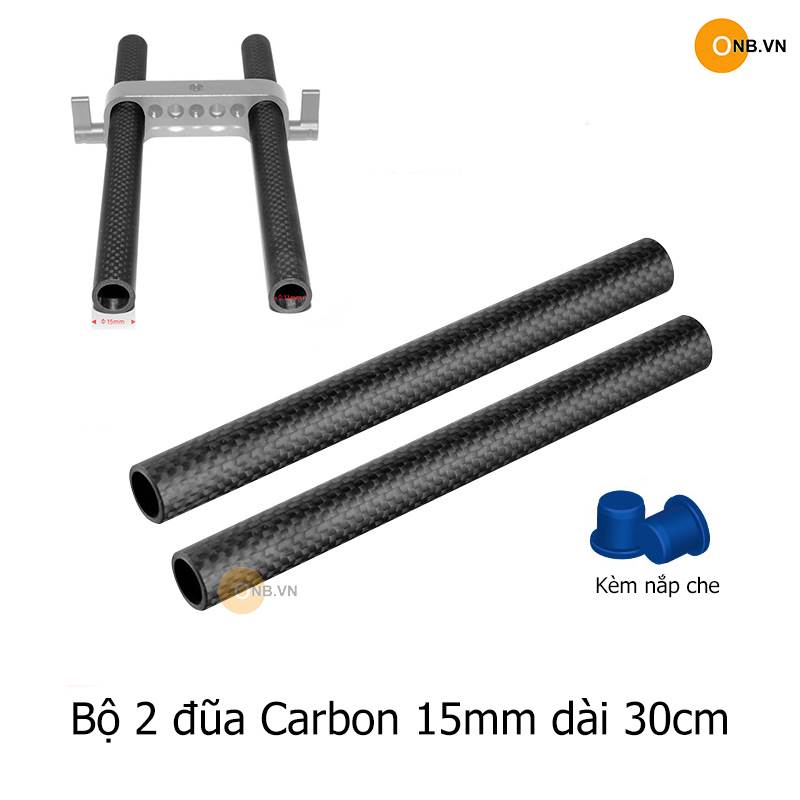 Bộ 2 đũa Carbon 15mm dài 30cm