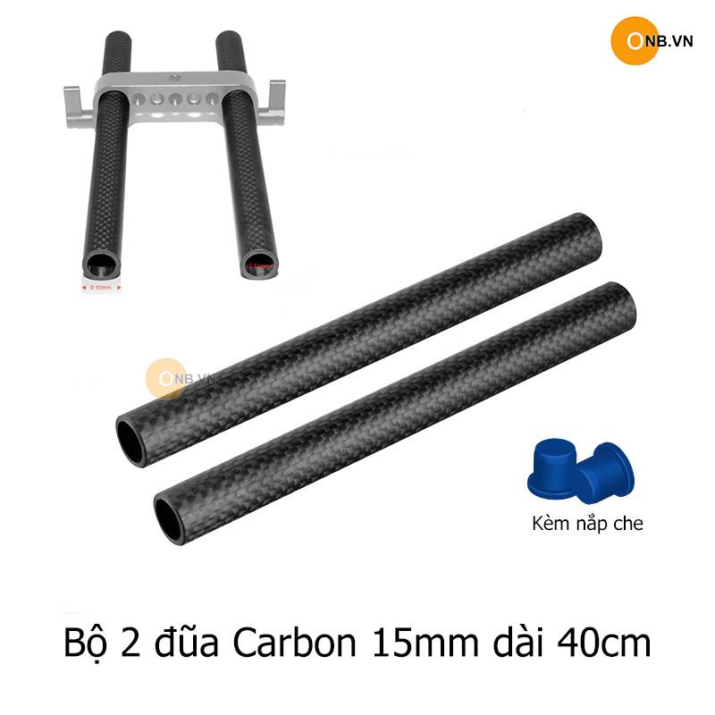 Bộ 2 đũa Carbon 15mm dài 40cm