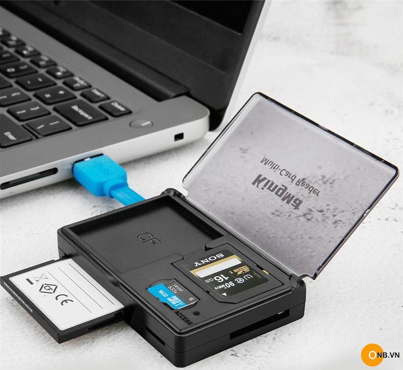Đầu Đọc Thẻ Kèm Hộp Đựng Thẻ Kingma USB 3.0 Multi Card Reader