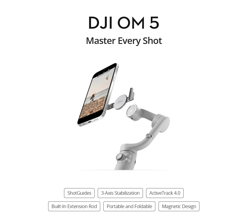 DJI Osmo Mobile 5 - Gimbal quay chống rung cho điện thoại 2021