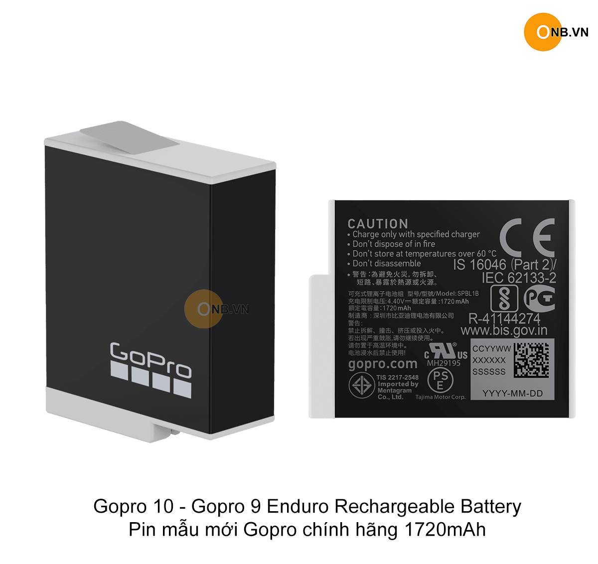 Gopro 10 Enduro Rechargeable Battery - Pin mẫu mới Gopro