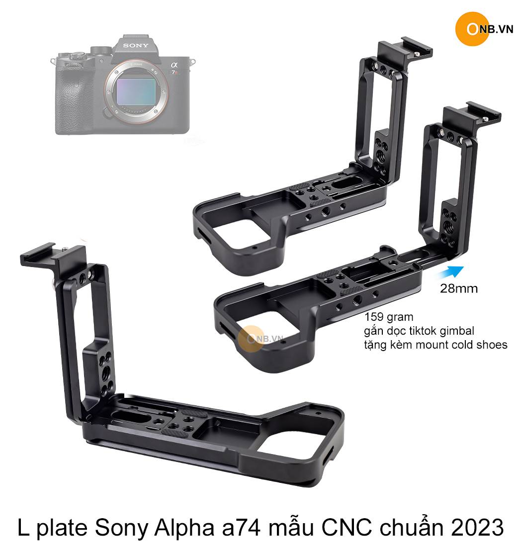 L Plate Sony Alpha a74 a7r4 mẫu CNC chuẩn 2023