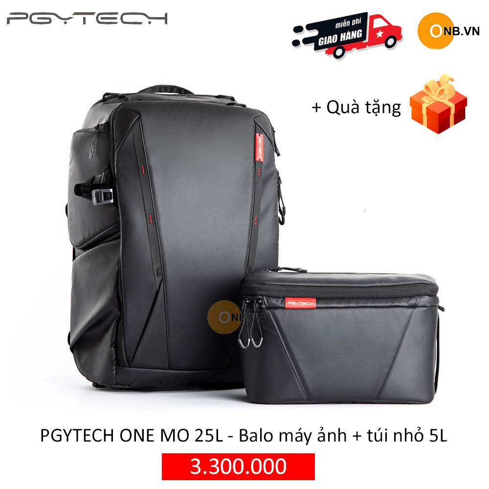 PGYTECH One Mo Backpack Twilight Black 25L- Balo máy ảnh du lịch