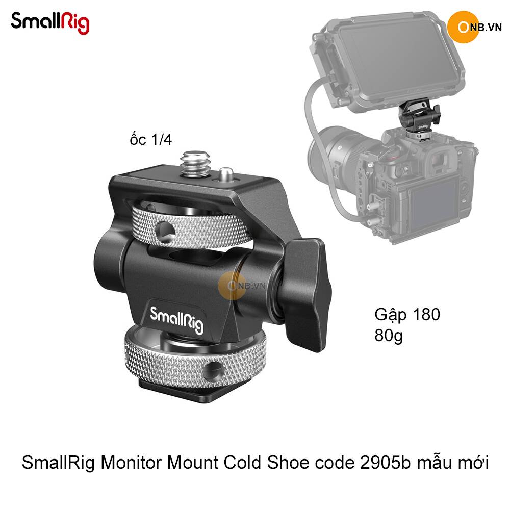 SmallRig Mount Cold Shoes gắn Monitor đèn led 2095b