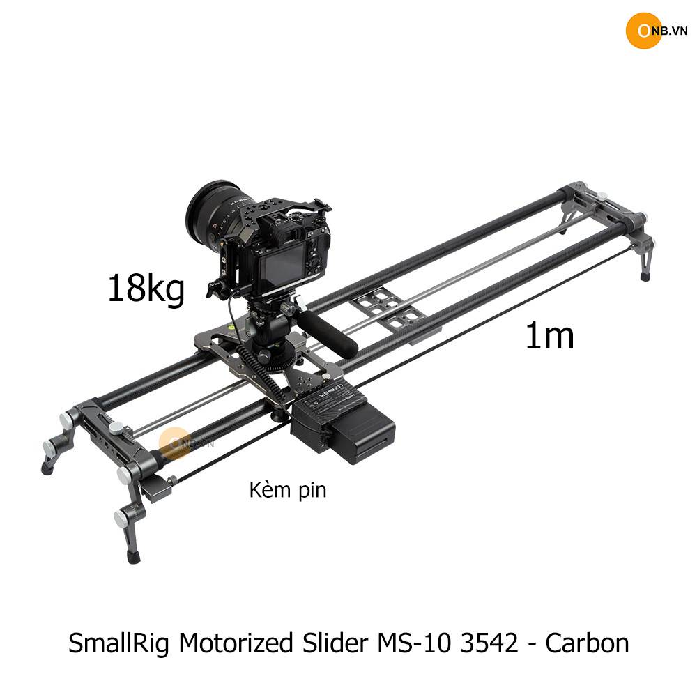 SmallRig Motorized Slider MS-10 3542 - Carbon dài 1m tải 18kg