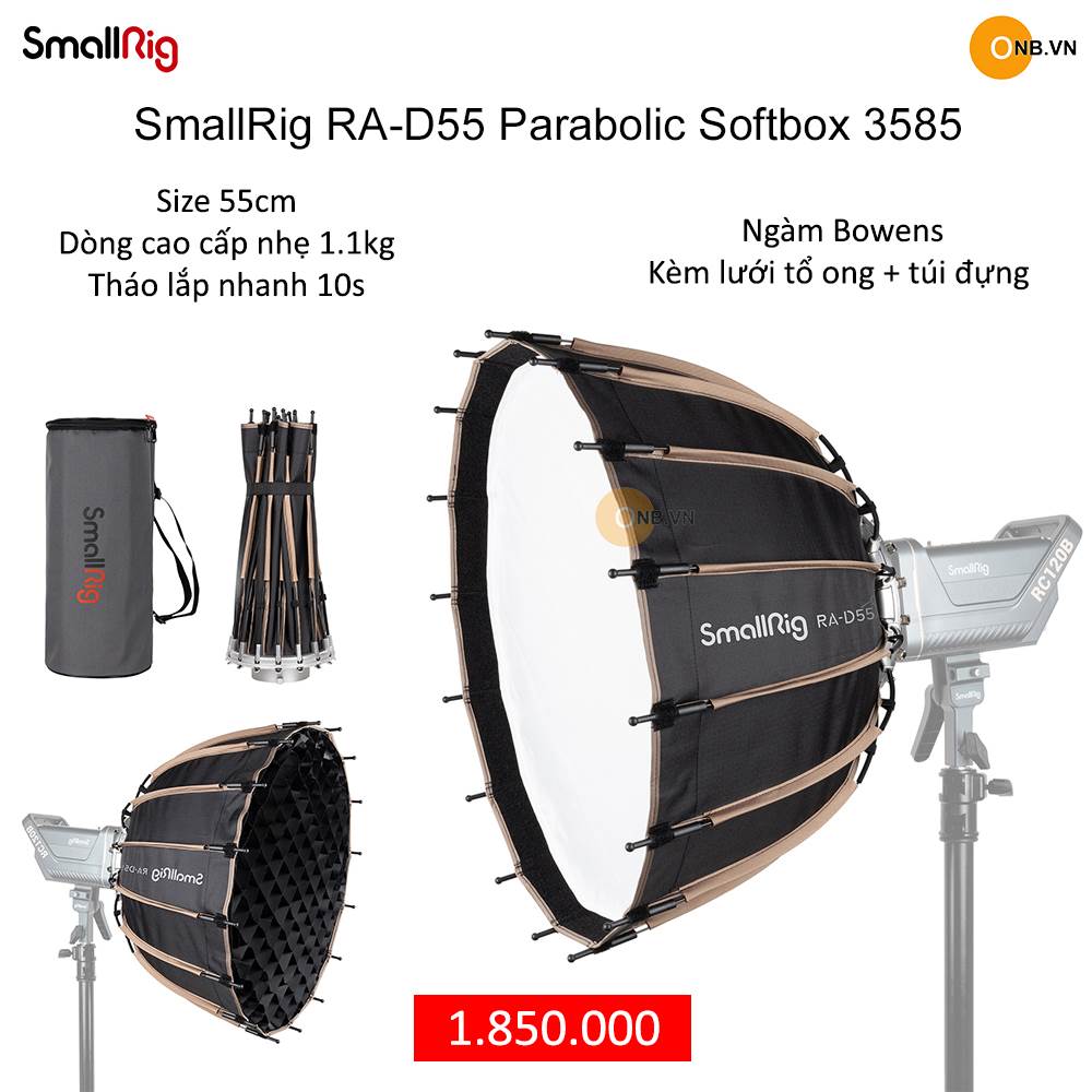 SmallRig RA-D55 Parabolic Softbox 3585 - Softbox tháo mở nhanh