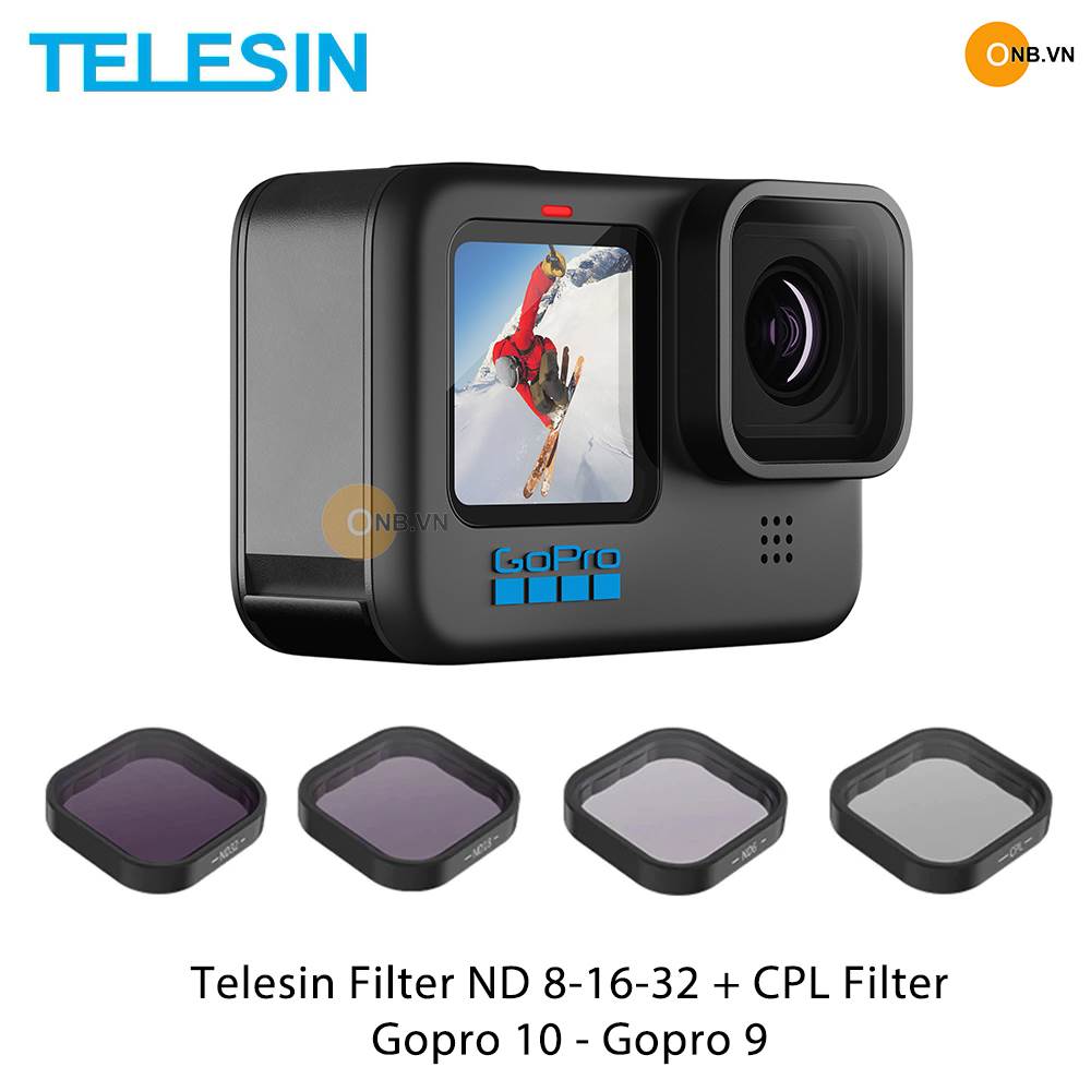Telesin Gopro 12 11 10 9 Filter ND 8 16 32 và CPL Filter