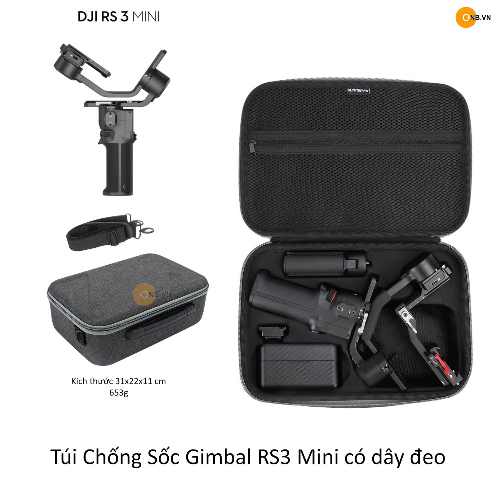 Túi Chống Sốc Gimbal Ronin RS3 Mini có dây đeo