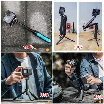 4 mẫu tripod mini siêu tốt cho Gopro, Osmo Action, Osmo Pocket