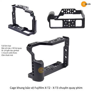 Cage khung bảo vệ Fujifilm XT2 - XT3 chuyên quay phim