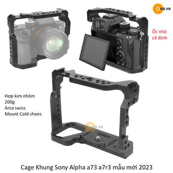 Cage Khung bảo vệ Sony Alpha a73 a7r3 mẫu mới 2023