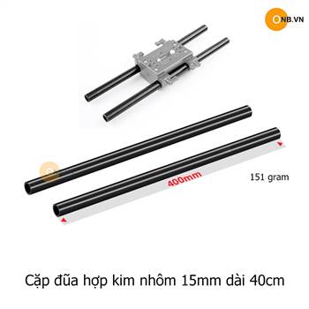 Cặp đũa hợp kim nhôm 15mm dài 40cm