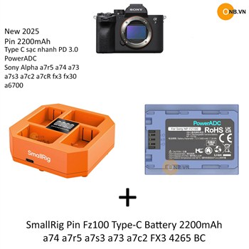 Combo 1 Pin Smallrig Fz100 kèm dock sạc SmallRig