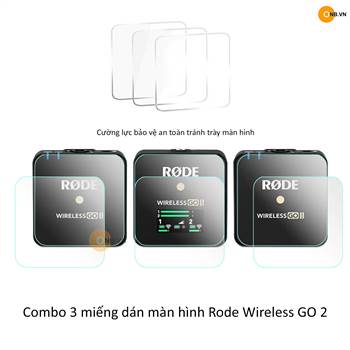 Combo 3 miếng dán màn hình Rode Wireless GO 2