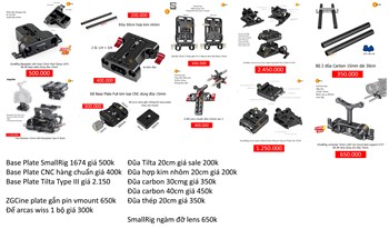 Combo báo giá Full set Base Plate Pin V mount