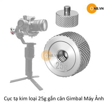 Cục tạ kim loại 25g gắn cân Gimbal máy ảnh