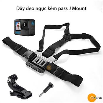 Dây đeo ngực Gopro, Osmo Action kèm Pass J mount và chốt