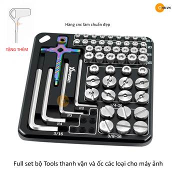 Full set Bộ Tools thanh vặn và ốc các loại cho máy ảnh