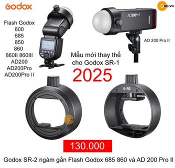 Godox SR-2 ngàm gắn Flash Godox 685 860 và AD 200 Pro II mới 2025