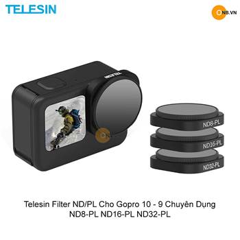 Gopro 12 11 10 Telesin Filter ND-PL 8 16 32 Chuyên Dụng