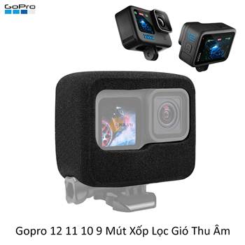 Gopro 13 12 11 10 9 Mút Xốp Lọc Gió Thu Âm mút dày 2024