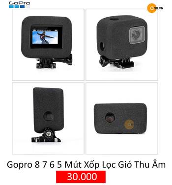 Gopro 7 6 5 Mút Xốp Lọc Gió Thu Âm