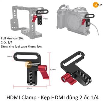 HDMI Clamp - Kẹp HDMI dùng 2 ốc 1/4 gắn Cage