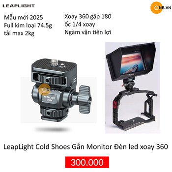 LeapLight Cold Shoe  gắn Monitor - Đèn Led Mini mẫu mới 2025