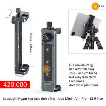 Ngàm Kẹp máy tính bảng Ipad Mini - Air - Pro 12.9 ince mẫu mới 2025
