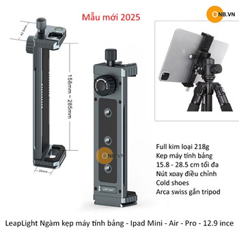 Ngàm Kẹp máy tính bảng Ipad Mini - Air - Pro 12.9 ince mẫu mới 2025