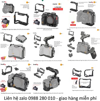 Tổng hợp mẫu Cage Khung SmallRig Tilta cho sony a74 a7s3 a7r5