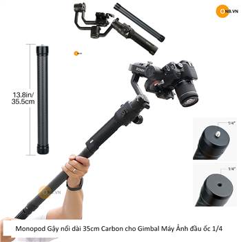 Gậy nối Mono Tripod 35cm Carbon cho Gimbal các loại