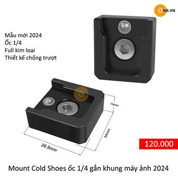Mount Cold Shoes ver 2 ốc 1/4 gắn khung Smallrig Tilta