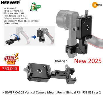 Neewer CA108 Vertical Camera Mount Quay Dọc Gimbal RS4 RS3 RS2 ver 2