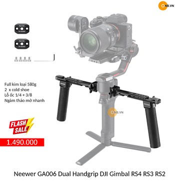 Neewer GA006 Dual Handgrip Tay cầm đôi gắn Gimbal Ronin RS4 RS3 RS2