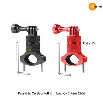 Pad Gắn Xe Đạp CNC full set xoay 360 kèm chốt