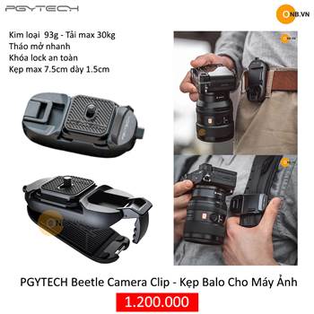 PGYTECH Beetle Camera Clip Kẹp Balo Máy Ảnh Sony Canon Nikon