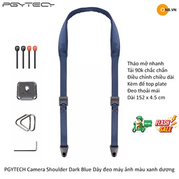 PGYTECH Camera Shoulder Strap Dark Blue - Dây đeo máy ảnh màu xanh dương