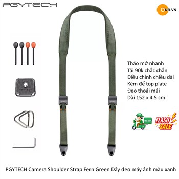 PGYTECH Camera Shoulder Strap Fern Green Dây đeo máy ảnh màu xanh