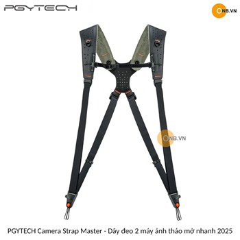 PGYTECH Camera Strap Master - Dây đeo 2 máy ảnh tháo mở nhanh 2025