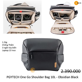 PGYTECH One Go Shoulder Bag 10L - Obsidian Black