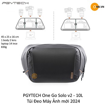 PGYTECH One Go Solo v2 - 10L Túi Đeo Máy Ảnh mới 2024