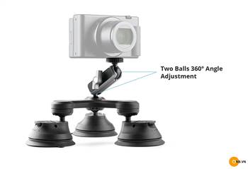 PGYTECH Three-Arm Suction Mount - Tripod hít cho Gopro