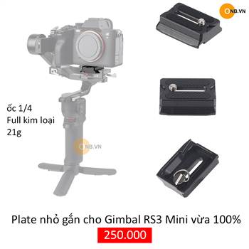 Plate nhỏ gắn cho Gimbal RS3 Mini vừa 100%