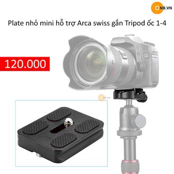 PU-50 Plate nhỏ mini hỗ trợ Arca swiss gắn Tripod ốc 1/4