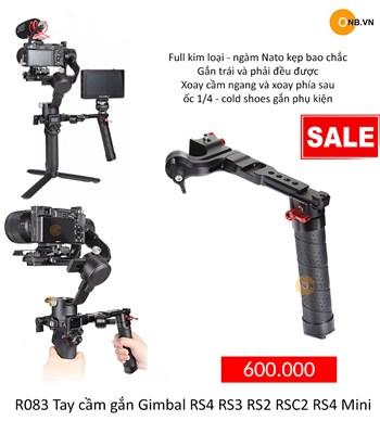 R083 Tay cầm gắn Gimbal RS4 RS3 RS2 RSC2 RS4 Mini