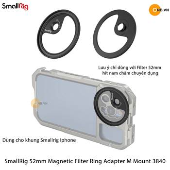SmallRig 52mm Magnetic Filter Ring Adapter M Mount 3840