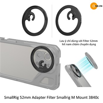 SmallRig 52mm Magnetic Filter Ring Adapter M Mount 3840c