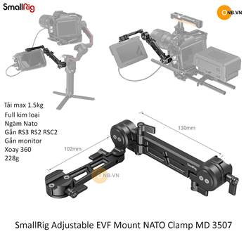SmallRig Adjustable EVF Mount NATO Clamp MD 3507