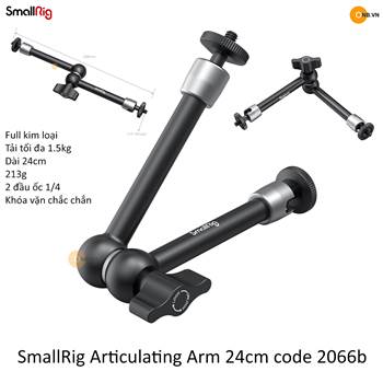 SmallRig Articulating Arm 24cm 2066b - Khớp nối gắn phụ kiện màn hình Monitor